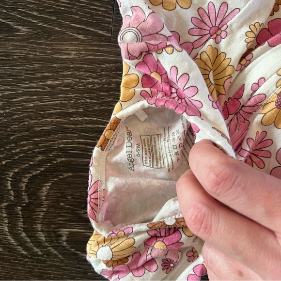 Angel Dear Floral Bamboo Footie size 6-9 months - Picture 3 of 3